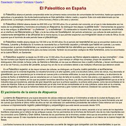 El Paleolítico en España