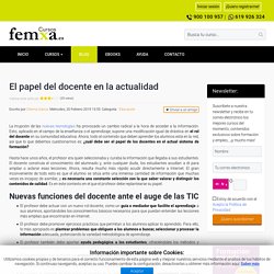 El papel del docente en la actualidad