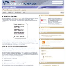 » El proceso del pensamiento