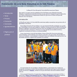 Elaboración de una Guía Didáctica en la UIA Tijuana: Introducción