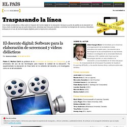 El docente digital: Software para la elaboración de screencast y vídeos didácticos >> Traspasando la línea