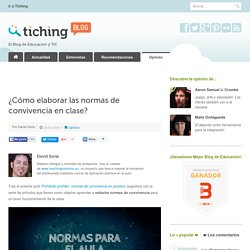 ¿Cómo elaborar las normas de convivencia en clase?