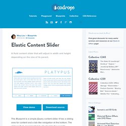 Elastic Content Slider