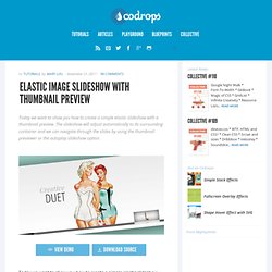 Elastic Image Slideshow with Thumbnail Preview