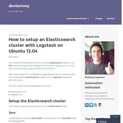 How to setup an Elasticsearch cluster with Logstash on Ubuntu 12.04