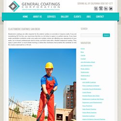 Elastomeric Coatings San Diego