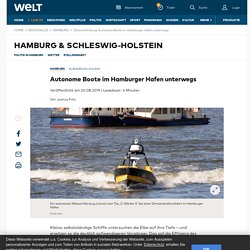 Elbverschlickung: Autonome Boote im Hamburger Hafen unterwegs