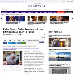 Elder Fraud: Older Americans Lose $2.9 Billion A Year To Fraud