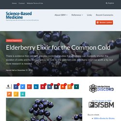 Elderberry Elixir for the Common Cold