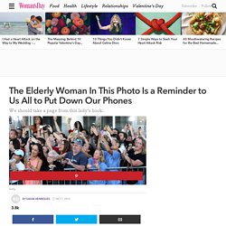 The Elderly Woman In This Photo Is a Reminder to Us All to Put Down Our Phones - Black Mass Premiere Viral Photo