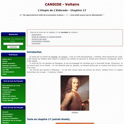 L'Utopie de L'Eldorado - CANDIDE de Voltaire
