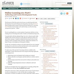 Online Learning 101: Part I