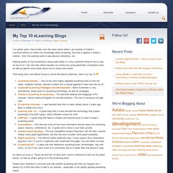 My Top 10 eLearning Blogs