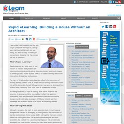 Rapid eLearning: Building a House Without an Architect