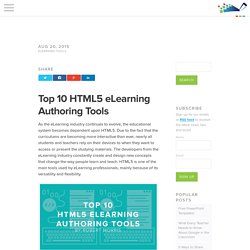 Top 10 HTML5 eLearning Authoring Tools