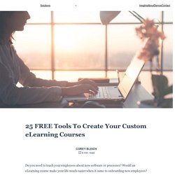 25 FREE Tools To Create Your Custom eLearning Courses