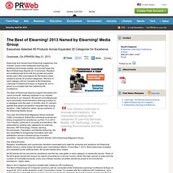 The Best of Elearning! 2013 Named by Elearning! Media Group