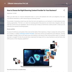 Top Reasons to Select E-learning Content Provider for Your Business