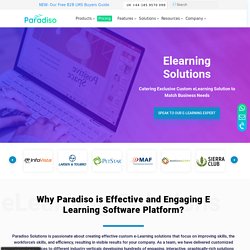 Elearning Solutions, E Learning Software Platforms