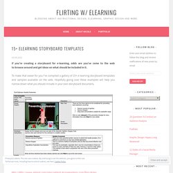 15+ eLearning Storyboard Templates – Flirting w/ eLearning