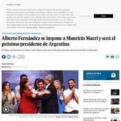 Elecciones 2019: Alberto Fernández se impone a Mauricio Macri y será el próximo presidente de Argentina