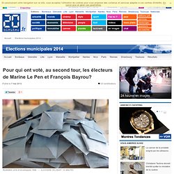 Pour qui ont voté, au second tour, les électeurs de Marine Le Pen et François Bayrou?