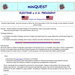 Electing a U.S. President