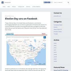Election Day 2012 on Facebook