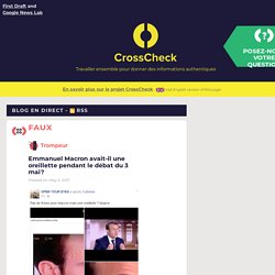 Pour lutter contre les fake news : CrossCheck