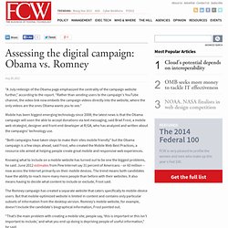 Assessing the digital campaign: Obama vs. Romney
