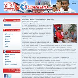 Elections a Cuba: comment ça marche ?