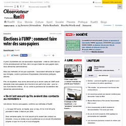 Elections à l'UMP : comment faire voter des sans-papiers