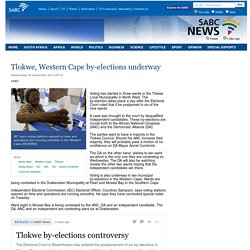 Tlokwe, Western Cape by-elections underway:Wednesday 18 September 2013