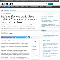 La Junta Electoral da vía libre a incluir a Podemos y Ciudadanos en los medios públicos
