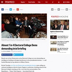 Almost 1 in 4 Electoral College Dems demanding intel briefing
