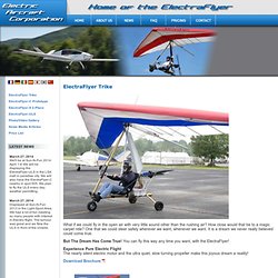 ElectraFlyer Trike Hang Glider