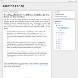 Buy An Electric Livestock Fence