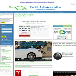 Electric Auto Association - Electric Vehicles and Cars