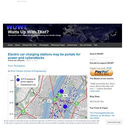 Electric car charging stations may be portals for power grid cyberattacks