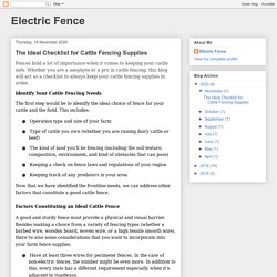 Best Cattle Fencing Supplies Available Online