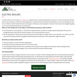 Electric Boiler - LPS Filtration