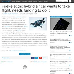 Fuel-electric hybrid air car wants to take flight, needs funding to do it