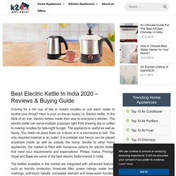 Top 10 Best Electric Kettle In India 2019