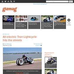 All-electric Tron Lightcycle hits the streets