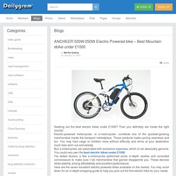 ANCHEER 500W/250W Electric Powered bike – Best Mountain ebike under £1000