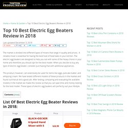Best Electric Egg Beater Reviews (December, 2018) - Buyer's Guide