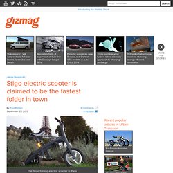Stigo electric scooter is claimed to be the fastest folder in town