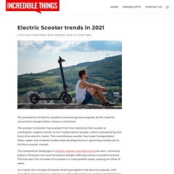 Electric Scooter trends in 2021