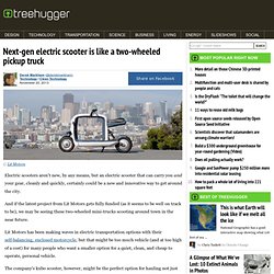 Next-gen electric scooter is like a two-wheeled pickup truck