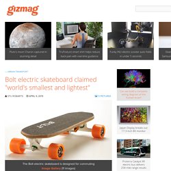 Bolt electric skateboard claimed "world's smallest and lightest"
